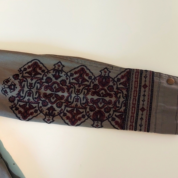 Knox Rose olive front drape utility jacket size S - Picture 6 of 12